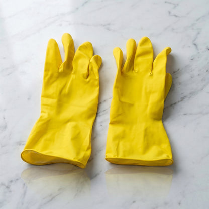 Victor yellow household cleaning gloves
