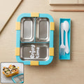 Airtight 3 Compartment Stainless Steel Lunch Box – Food Organiser