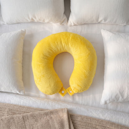 Soft Neck Travel Pillow U Shape Head Support Cushion for Flights (1 Pc)