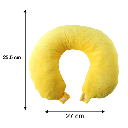 Soft Neck Travel Pillow U Shape Head Support Cushion for Flights (1 Pc)