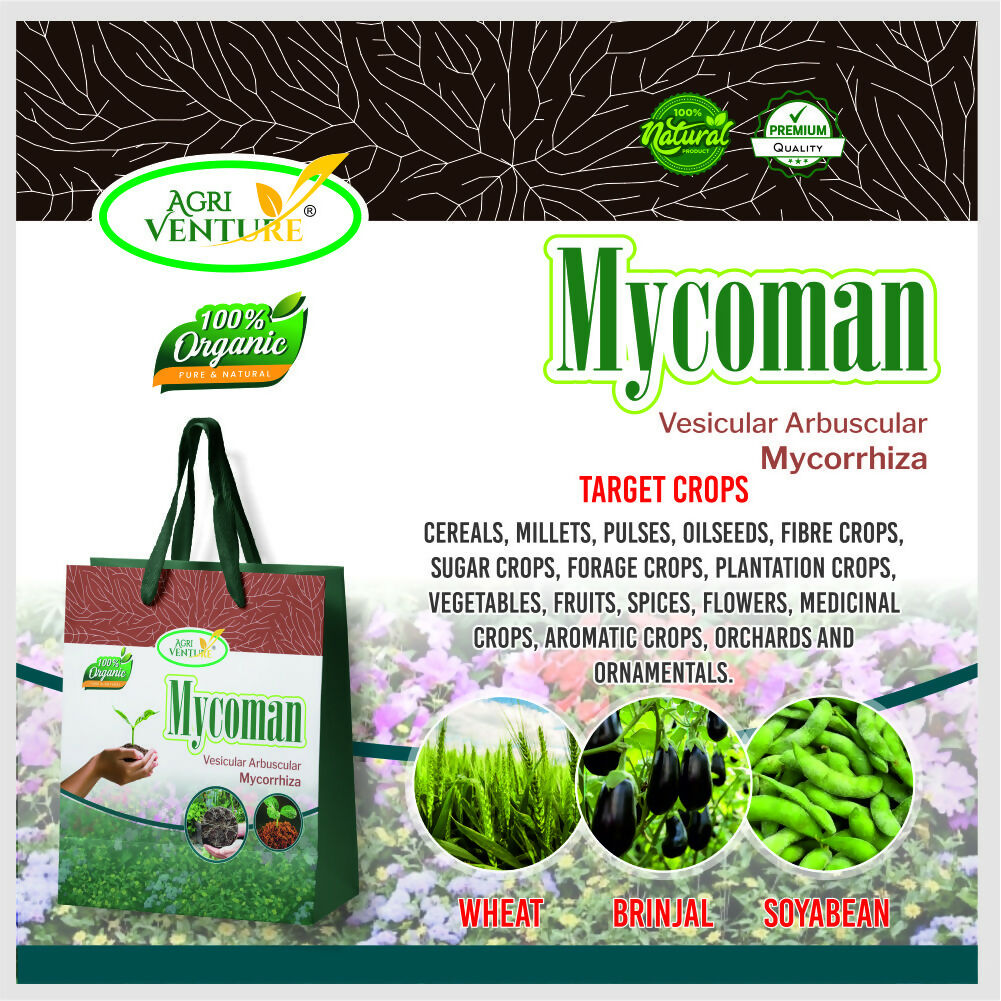 AgriVenture MYCOMAN (Vesicular Arbuscular Mycorrhiza) Support To Proper Development Bactericide Organic Product BIO FUNGICIDES (2 KG)