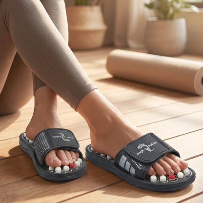 Acupressure Foot Massage Slippers Reflexology Massager Sandal Size 7 (1 Pair)