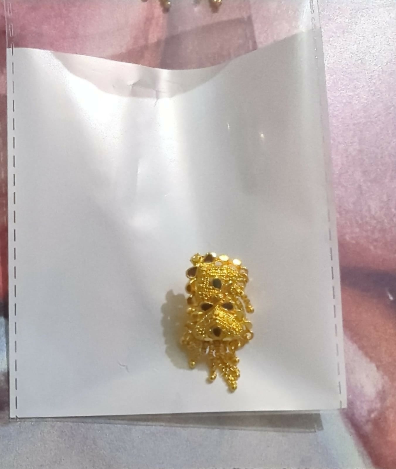 5 Line Side Latkan Golden Earrings with Mina for Women & Girls – Fancy Jewellery Gift