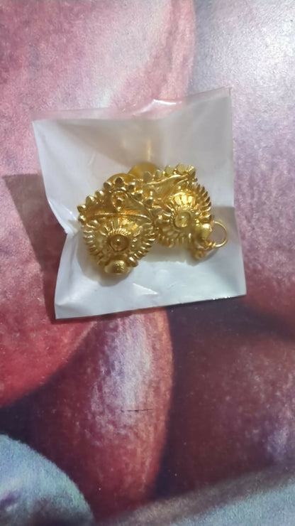 3 Drops Golden Earrings for Women & Girls – Traditional Fancy Jewellery Gift