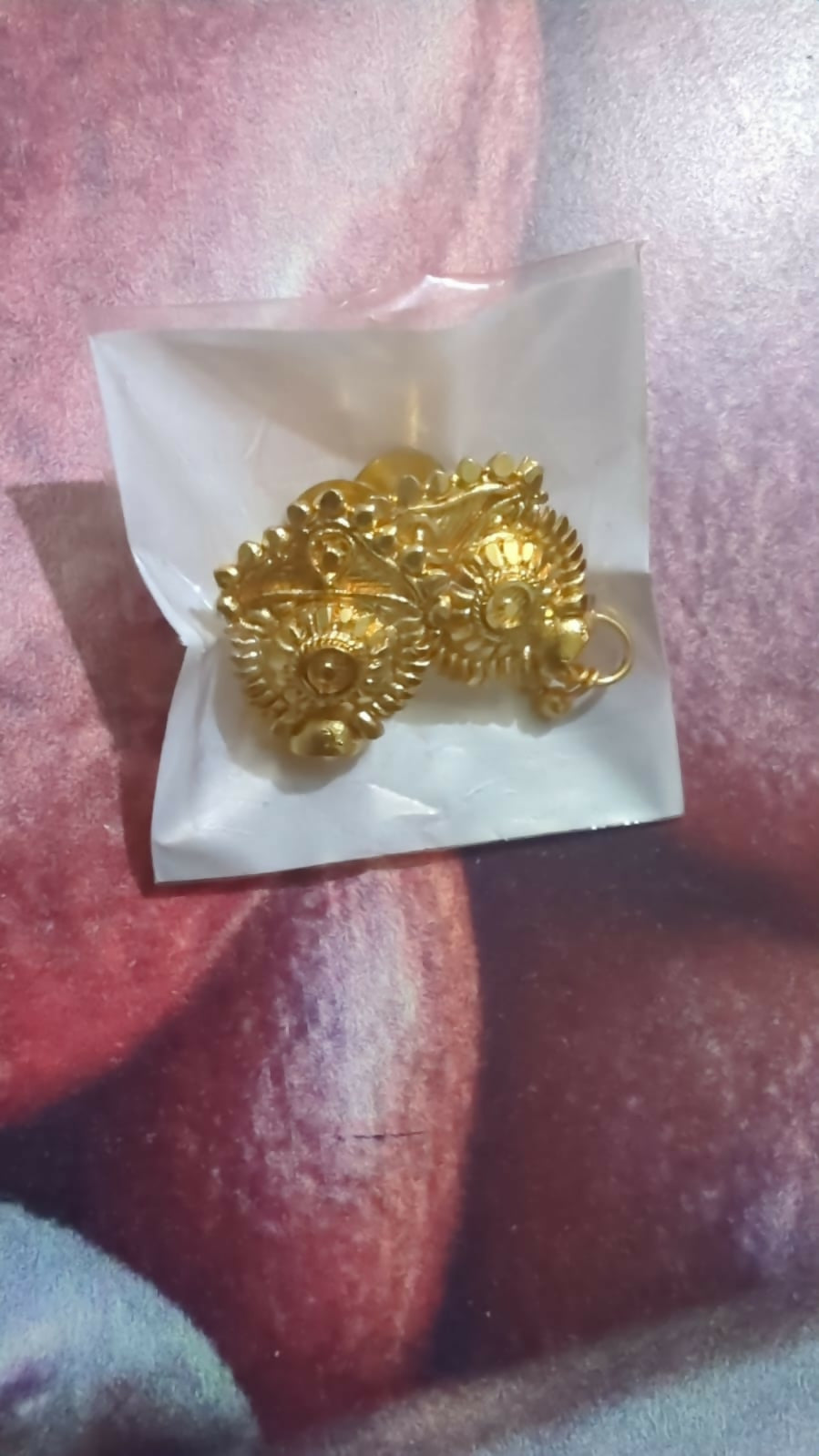 3 Drops Golden Earrings for Women & Girls – Traditional Fancy Jewellery Gift