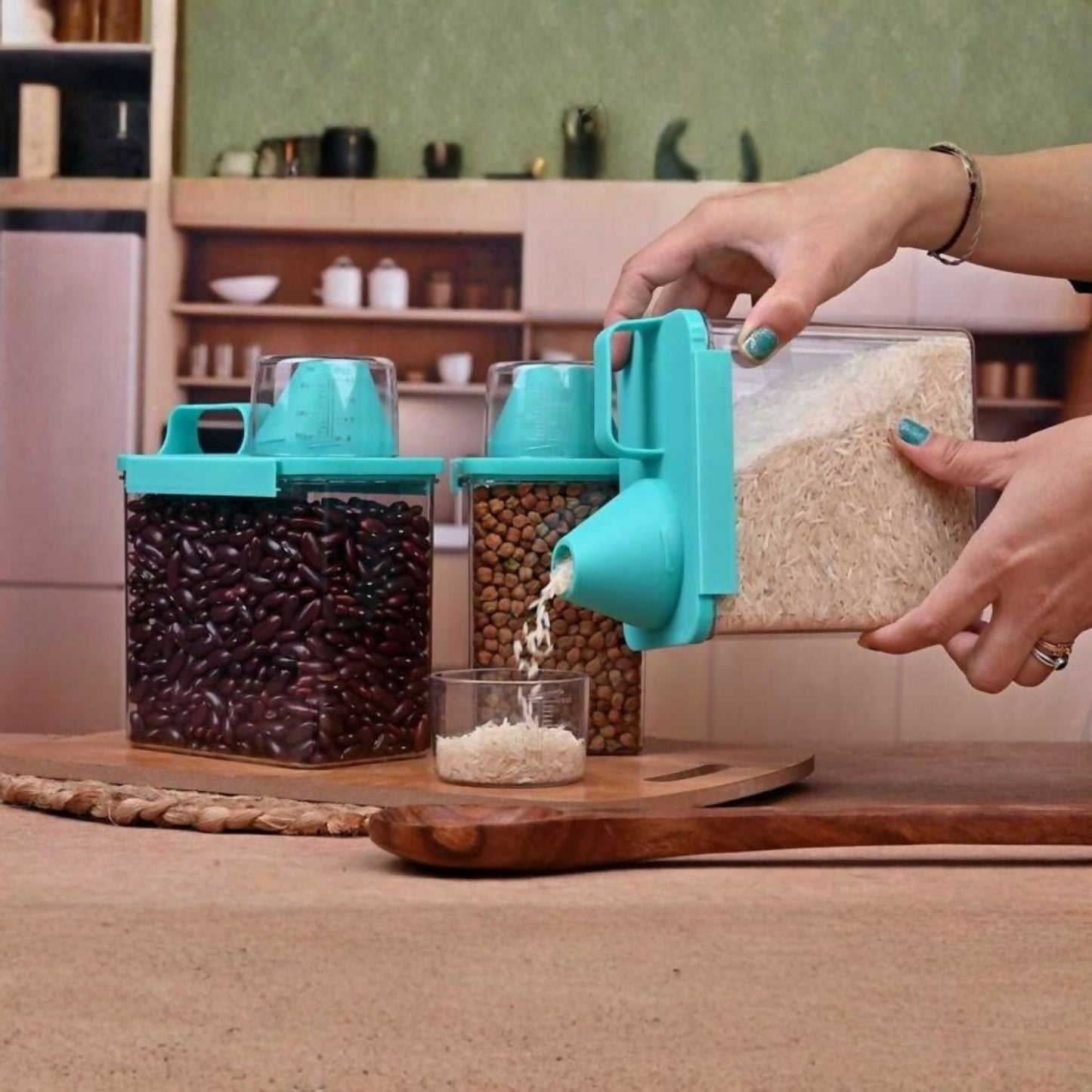 Scale Cap Kitchen Storage Container(pack of 6)