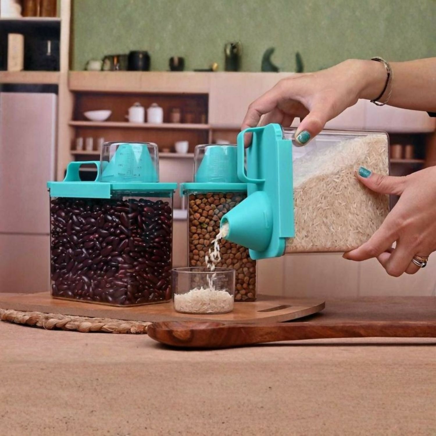 Scale Cap Kitchen Storage Container(pack of 6)