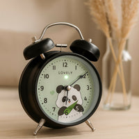 Cute Panda Analog Alarm Clock for Bedroom & Study Table