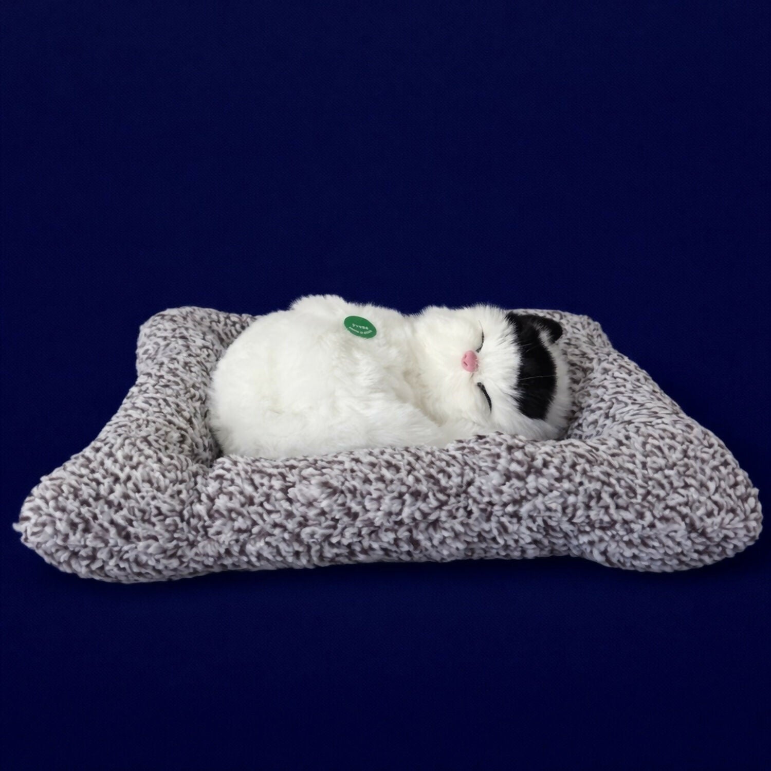 Sleeping Cat Showpiece on Cushion for Home, Office Desk & Car Dashboard Decor