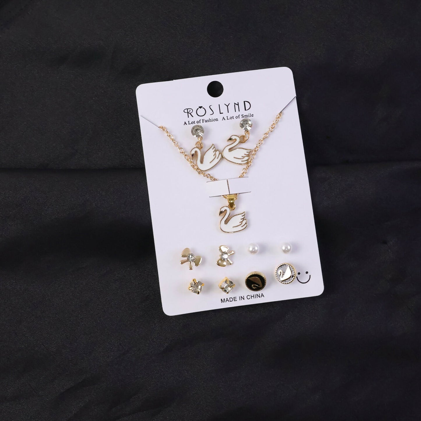 Premium Gold Plated Leaf Pearl Drop Earrings for Women & Girls (Pack Of 7)