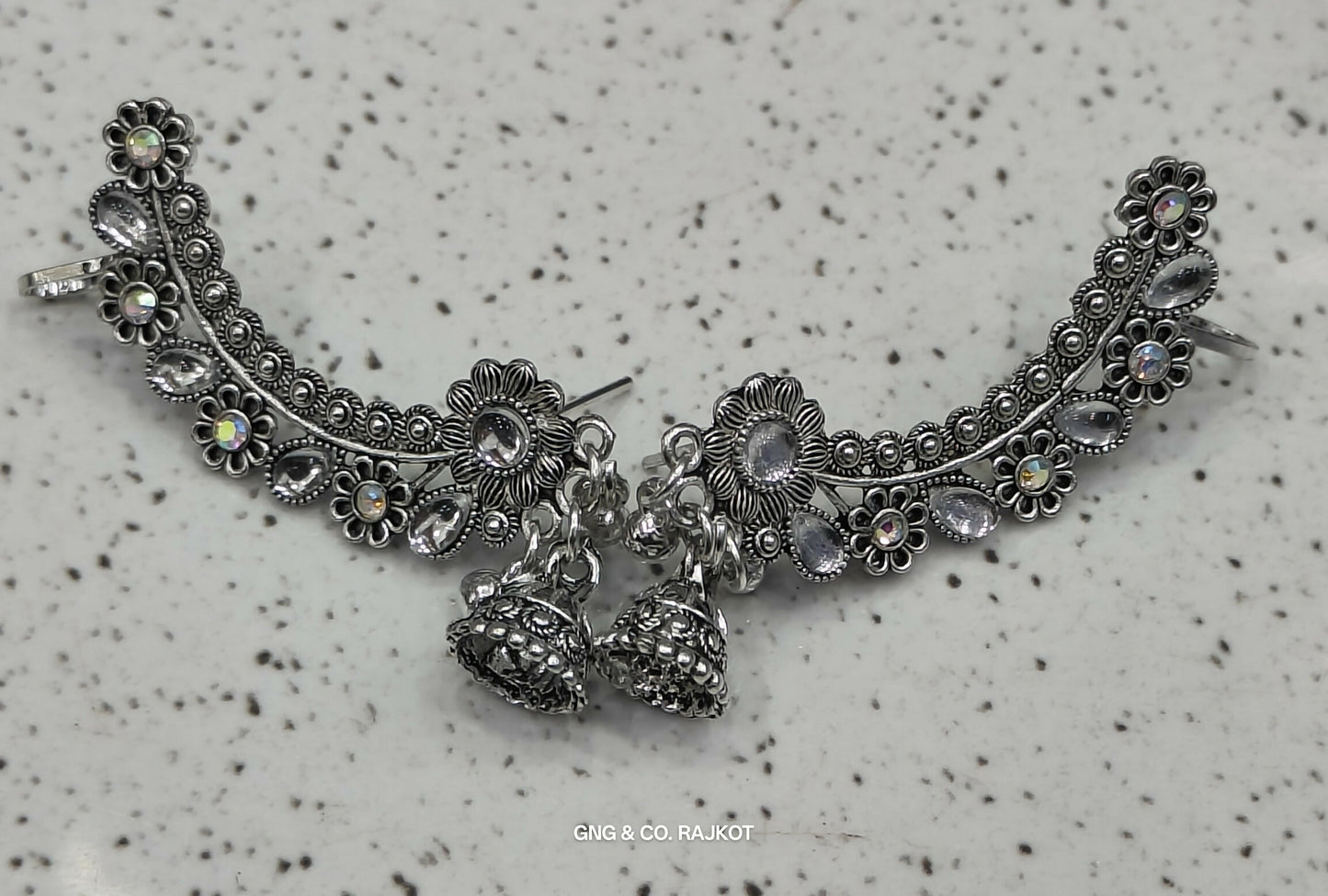 Silver Jhumka Earings