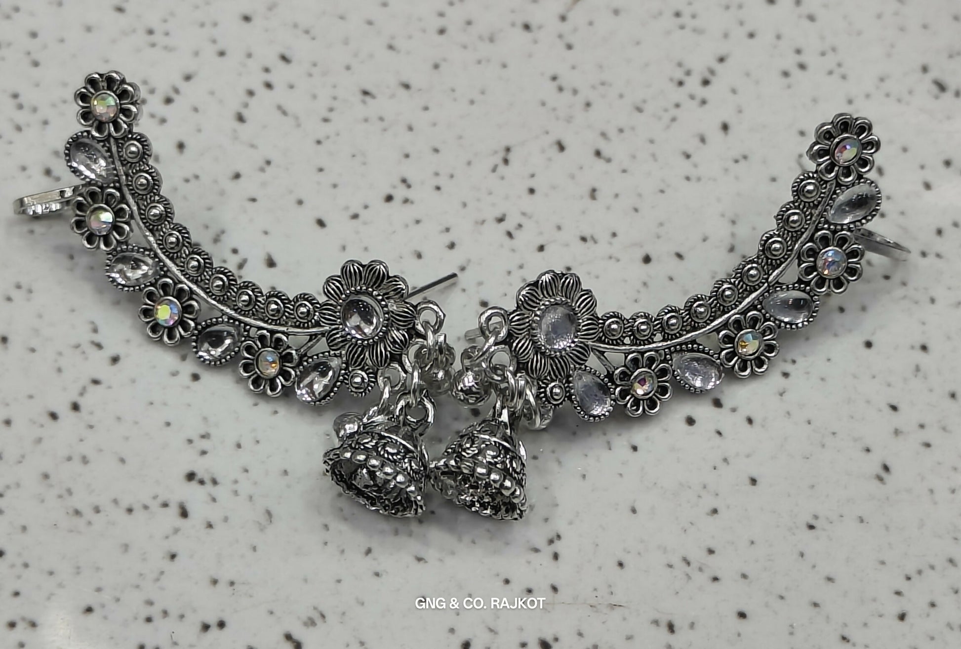 Silver Jhumka Earings