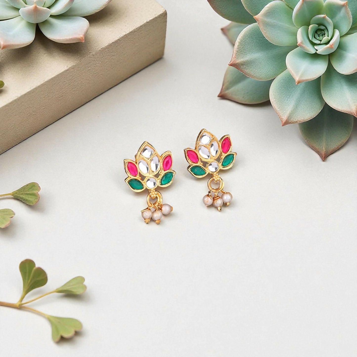 Multi-Strand Pearl Choker with Gold Floral Filigree Pendant