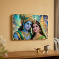 Radha Krishna Acrylic Photo Frame – Elegant Wall Decor for Temples
