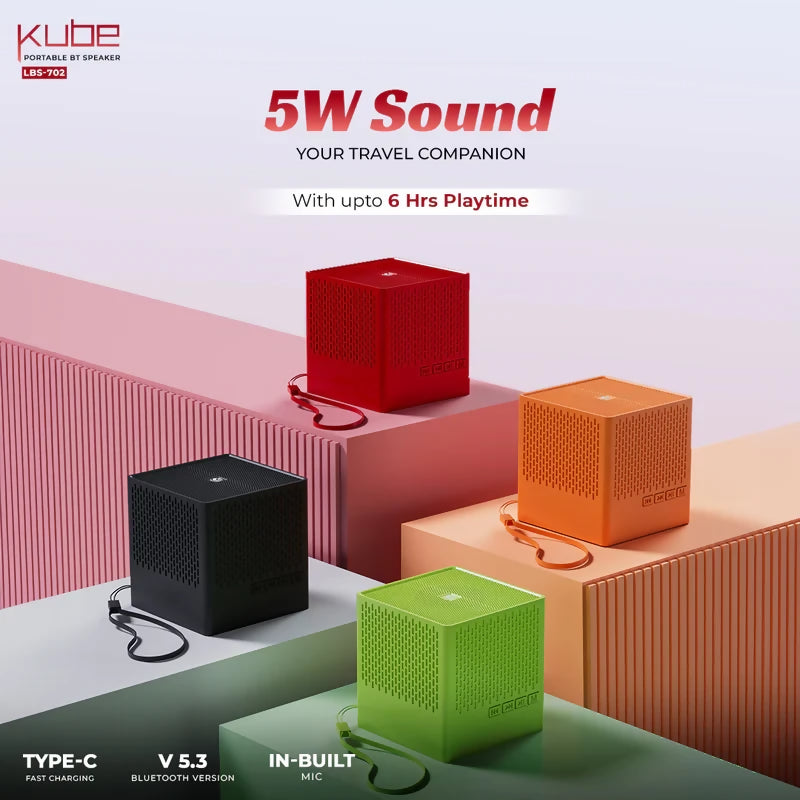 KUBE BLUETOOTH SPEAKER ORANGE