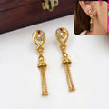 Earrings – Elegant Gold Finish Drop Design for Women