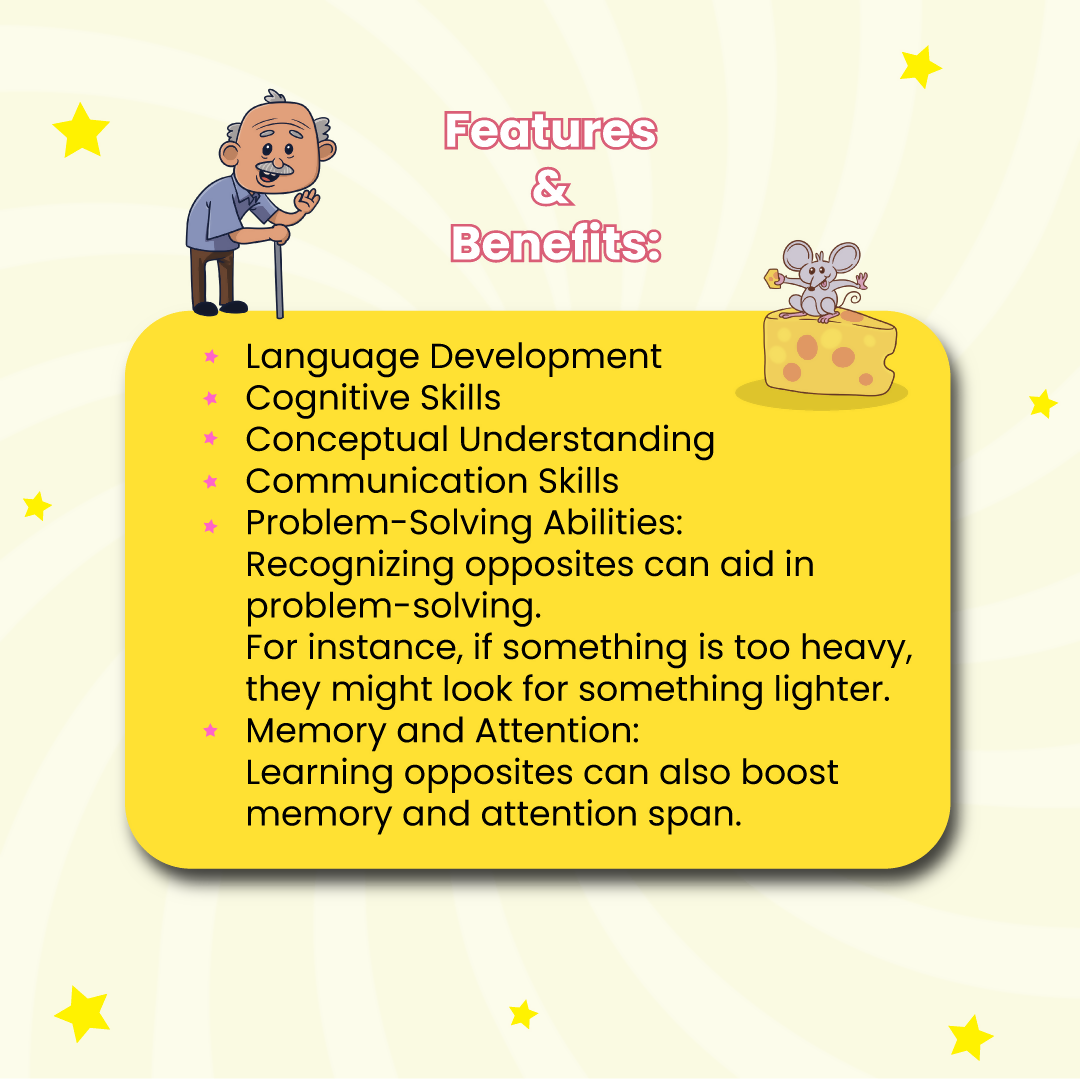 Opposites Matching Puzzle - Ages 3+ (48 cardboard puzzle pieces) Find & Match series