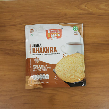 Naasta Baasta Jeera Khakhra Whole Wheat Tortilla with Cumin Crispy & Delicious Ready to Eat Snack(200gm)