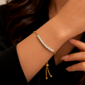 Fashion Gold Plated American Diamond Bracelet – Elegant & Sparkling
