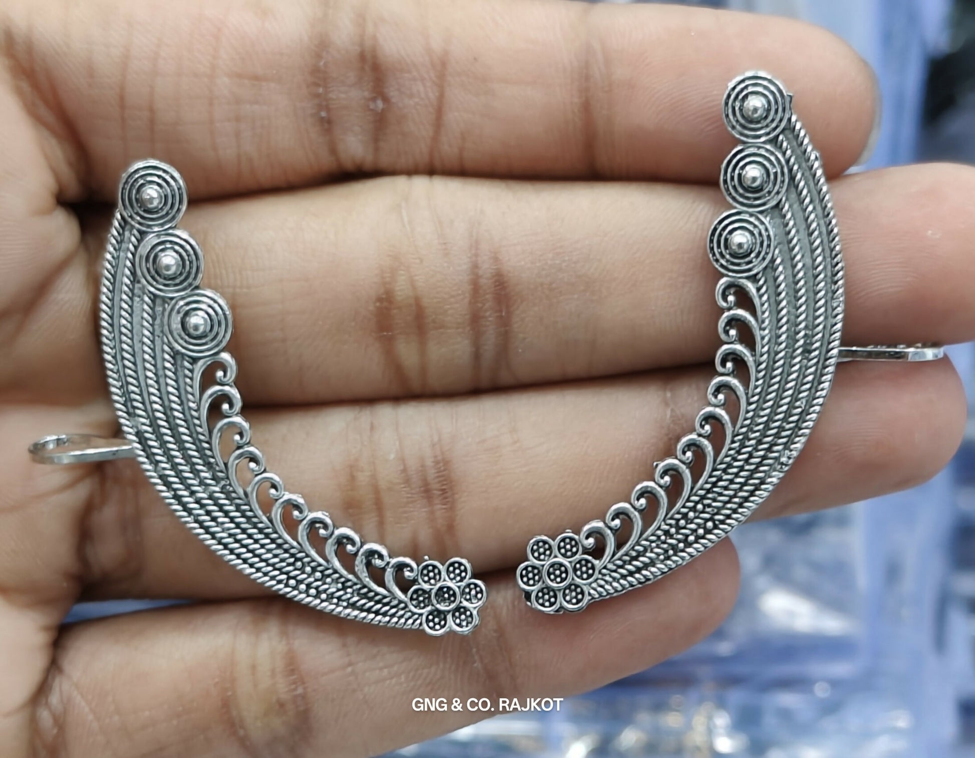 Silver Jhumka Earings