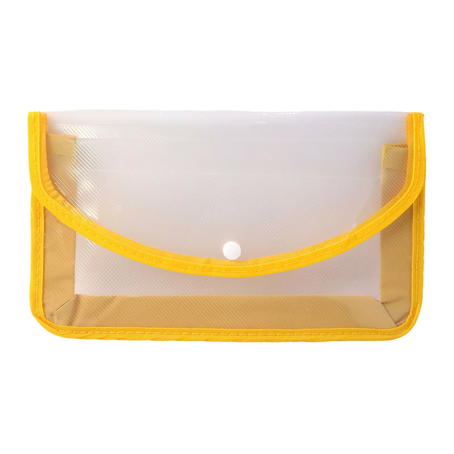 Transparent Document Folder with Button Closure – Multicolour(1 Piece)