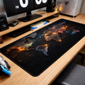 World Map Extended Mouse Pad – Large Waterproof Desk Mat for Gaming & Office