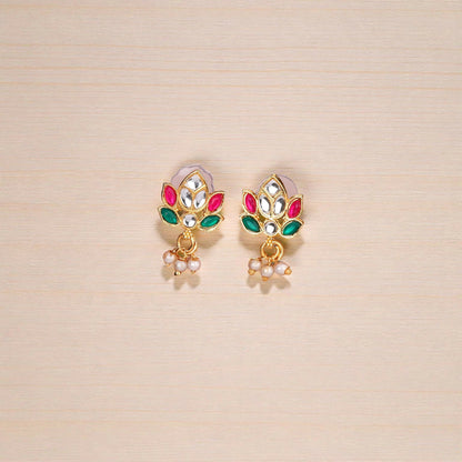 Modern Gold Pave Crystal Teardrop Choker Set