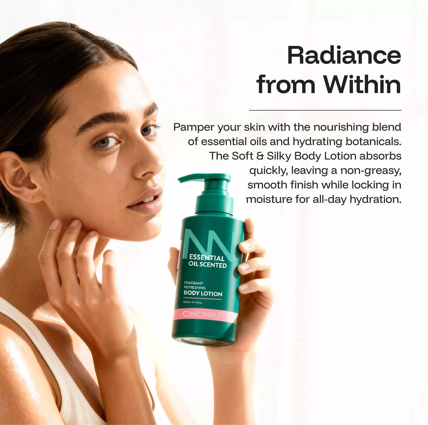 CINCINNUS Essential Oil Scented Fragrant Refreshing Body Lotion