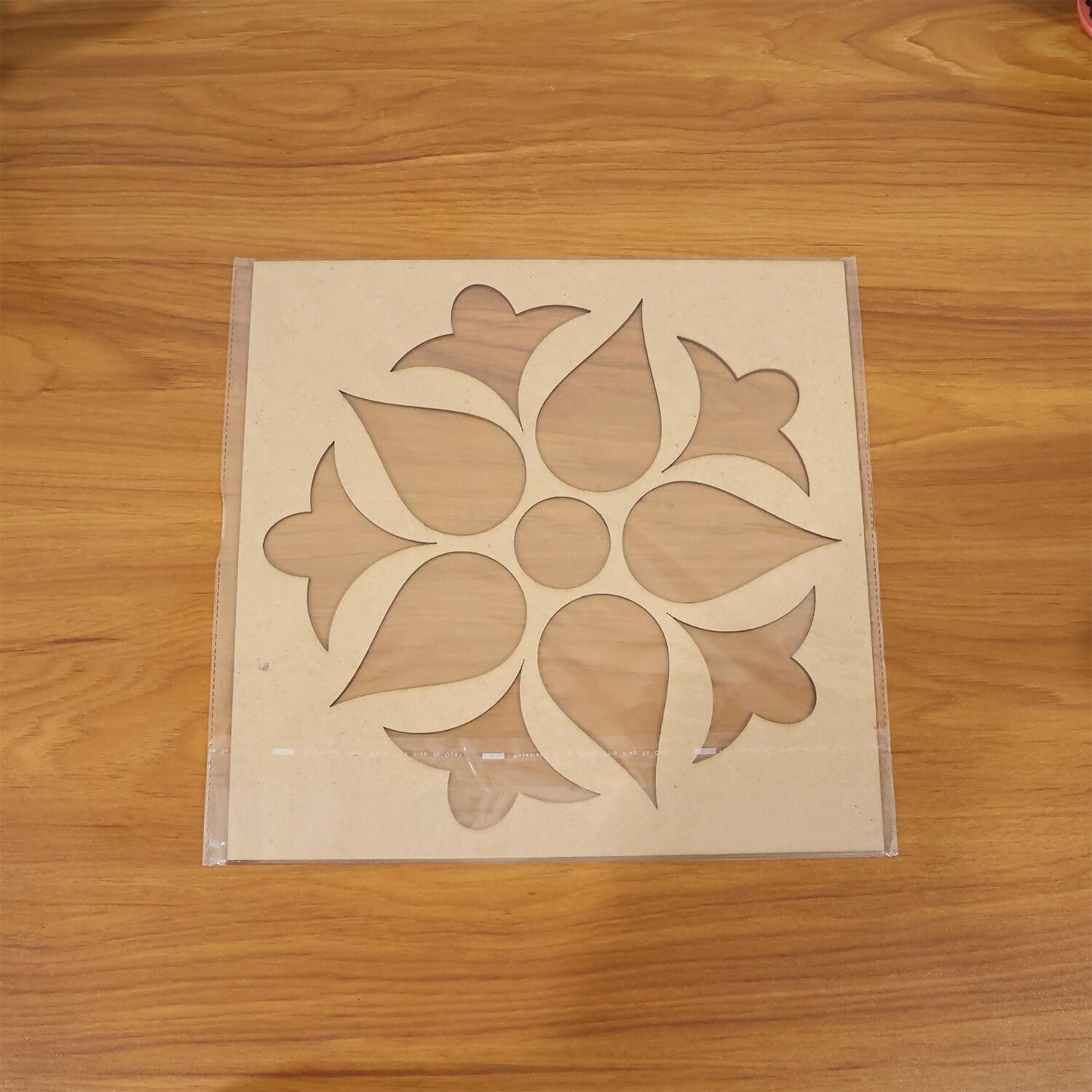 Flower Petal Rangoli MDF Design | Reusable Diwali Rangoli