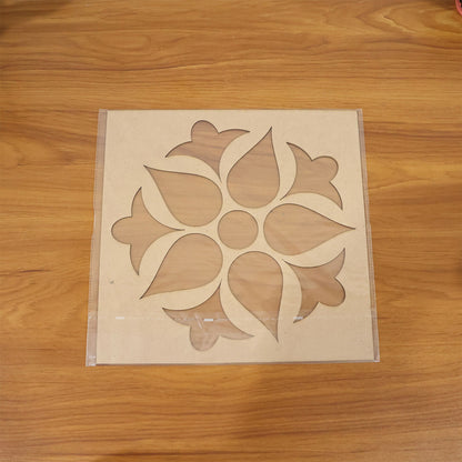 Flower Petal Rangoli MDF Design | Reusable Diwali Rangoli