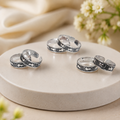 Elegant Adjustable Toe Ring Set For Women – 6 Pcs Stylish Silver Finish Foot Jewellery