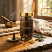 Rajwadi Guggal Dhoop Cones for Pooja & Meditation with Long Lasting Aroma (100gm)