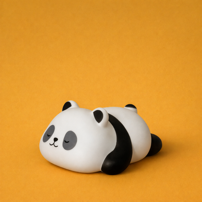 Cute Panda Sleeping LED Night Lamp for Kids, Soft Glow Bedside Light