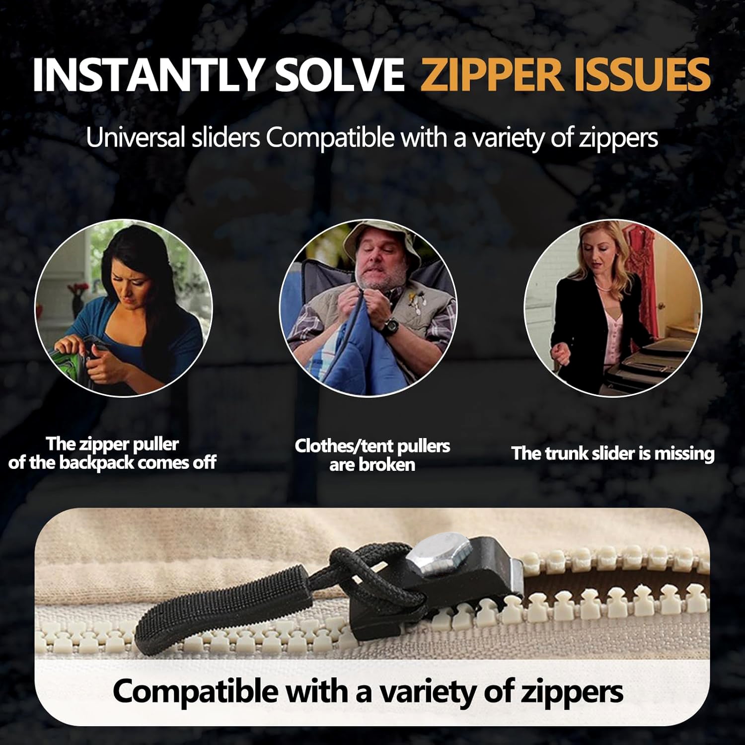 Portable Universal Detachable Zipper Slider (1 Pc / Medium)