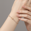 Rose Gold AD Bracelet – Sparkling American Diamond Jewelry for Women
