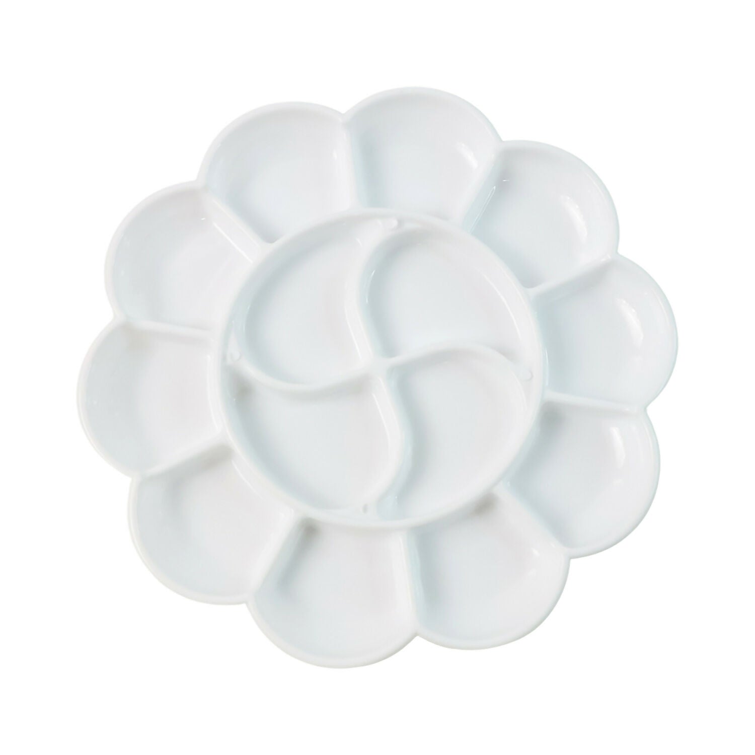 Khyati Colour Mixing Plate – Flower Shape Big Paint Palette for Artists and Students