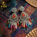 Oxidized Teardrop Earrings – Unique traditional style for festive occasions
