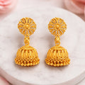 Gold Plated Jhumka Earrings – Elegant Traditional Design for Women