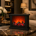 Mini Electric Fireplace LED Flame Lamp Decorative Tabletop Light