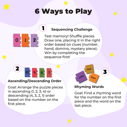 Numbers & Counting Puzzle - Ages 3+ (44 cardboard puzzle pieces) Find & Match series