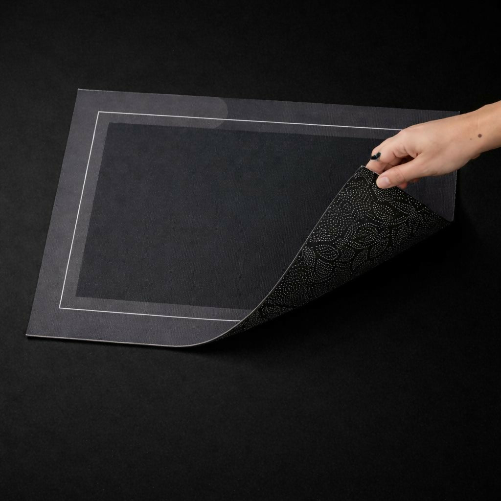 Rectangle B Grade Bathroom Mat – Waterproof Quick-Dry Floor Mat black (100Gm)