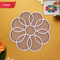 Rangoli Stencil Flower Design – Easy Diwali & Festival Decor