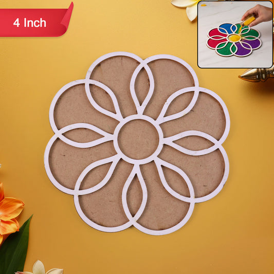 Rangoli Stencil | Flower Design for Diwali and Festivals