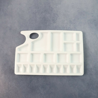 Khyati Colour Mixing Plate – Rectangle Medium Artist Palette with Multiple Compartments