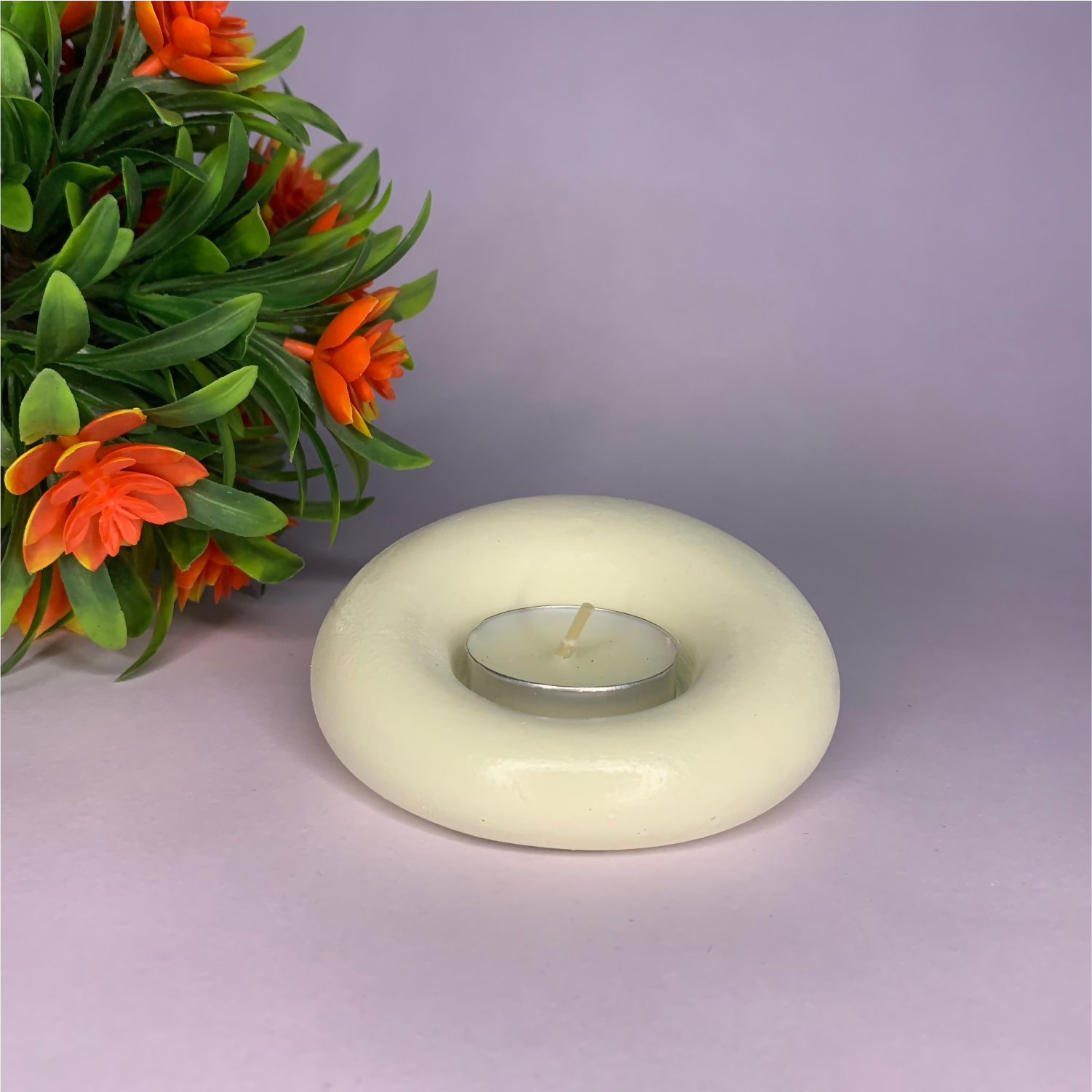 Gadi Diya ivory tealight candle Elegant Home Decor Handmade