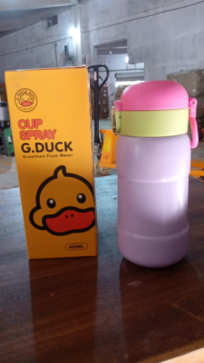 Customize Duck Stainless Steel Water Bottle For Kids Adults Steel Flask Metal Thermos, Spill Proof Cap Closure, BPA Free For School Home Office, Drinkware (1 Pc / Mix Design)