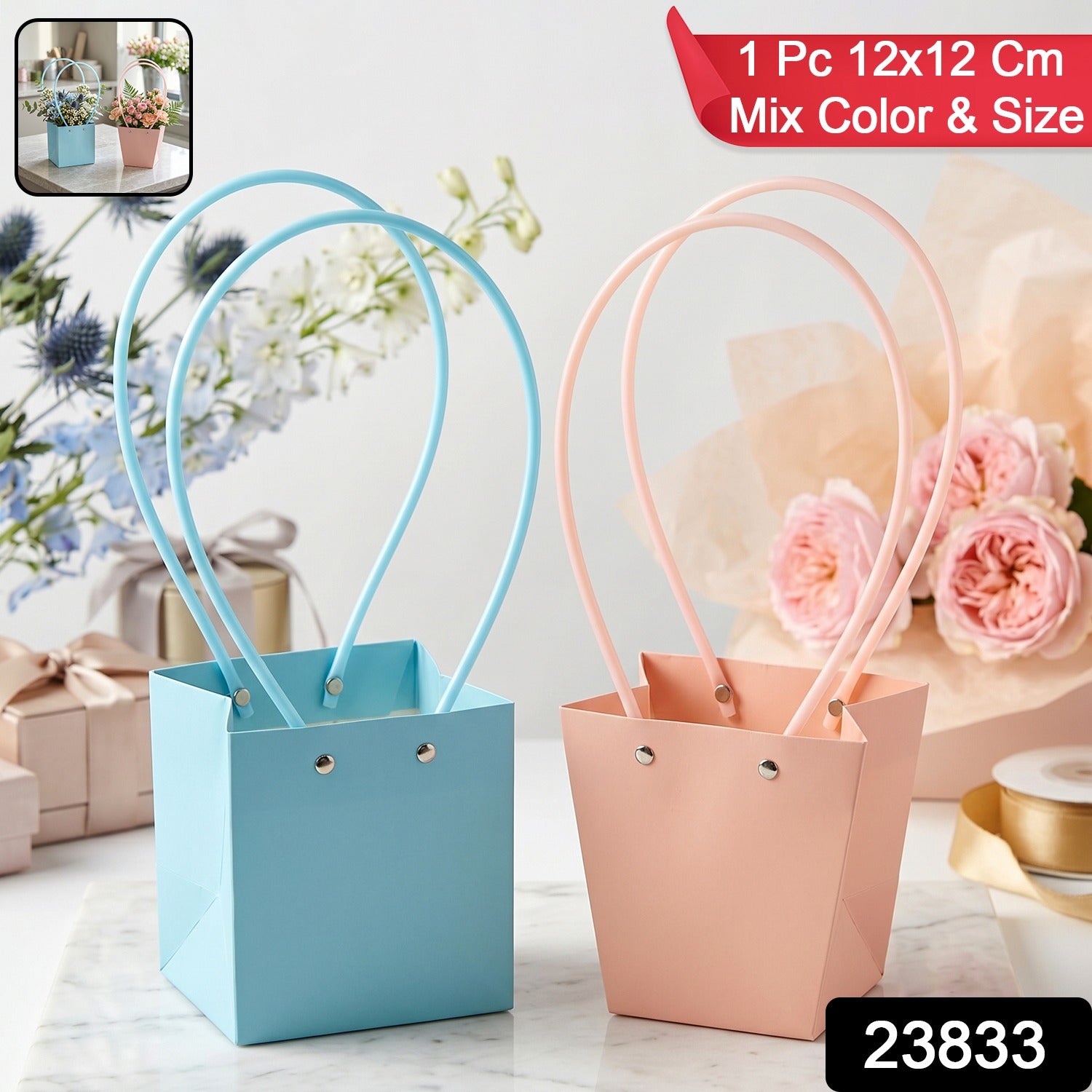 Flower packaging bag pack