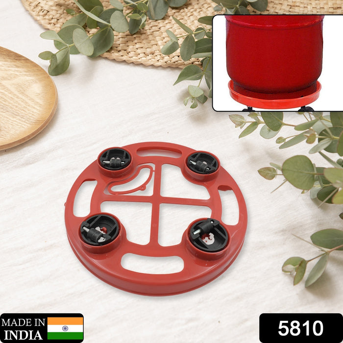 Multipurpose Use, Gas Cylinder Trolley Movable Stand with Wheels, Gas Cylinder Stand, Flower Pot Stand (1 Pc)