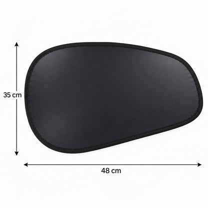Foldable Black Car Side Window Sunshade for Passenger Window (1 Pc, 48 x 35 cm)