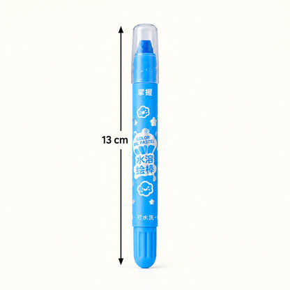 Twist-Up Oil Pastel Colour Pens with Brush and Carry Case (12 Pc)